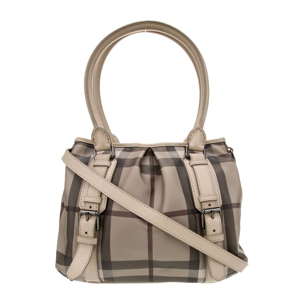 Burberry Smoked Check Pattern tote crossbody bag